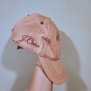 NWT J.Crew Women's Linen Blend Baseball Cap In Pink